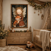 妖精とキツネのモリのクリスマス ウォールアート