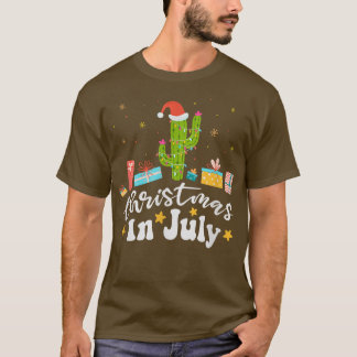 妖精とサボテン軽男女キッズクリスマスi tシャツ