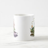 妖精とドラゴンの本と茶の友情 コーヒーマグカップ (中央)