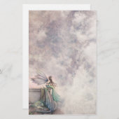 妖精とドラゴンファンタジーアート文房具 便箋 (正面/裏面)