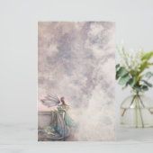 妖精とドラゴンファンタジーアート文房具 便箋 (スタンド正面)