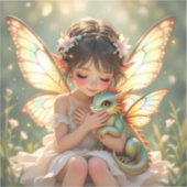 妖精とドラゴン | ちびアニメ フェアリーテイル シール (正面)
