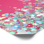 妖精とドラゴンOn Pink Ddブランドスケートボード ポスター (コーナー)