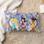 妖精とハート ランバークッション (ブランケット)