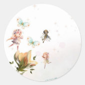 妖精とファンタジーラウンドスティッカー ラウンドシール (正面)