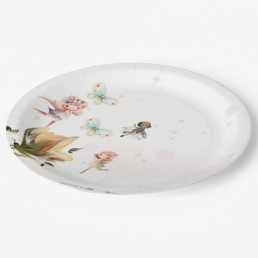 妖精とファンタジー紙プレート ペーパープレート (アングル)