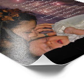 妖精とベビー"ベビーガール"スクエア写真プリントギフト フォトプリント            (角)