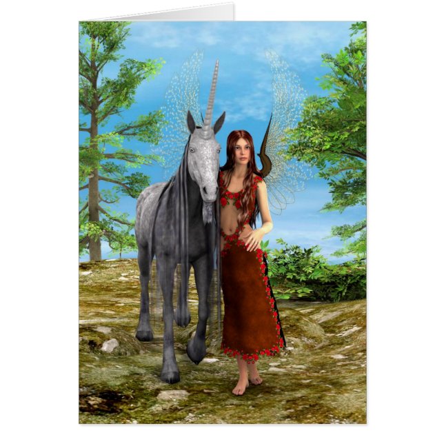 妖精とユニコーン (正面)