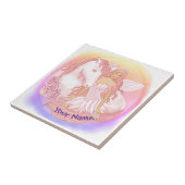 妖精とユニコーン タイル (側面)