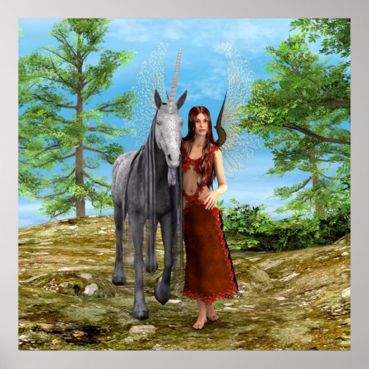 妖精とユニコーン ポスター (正面)