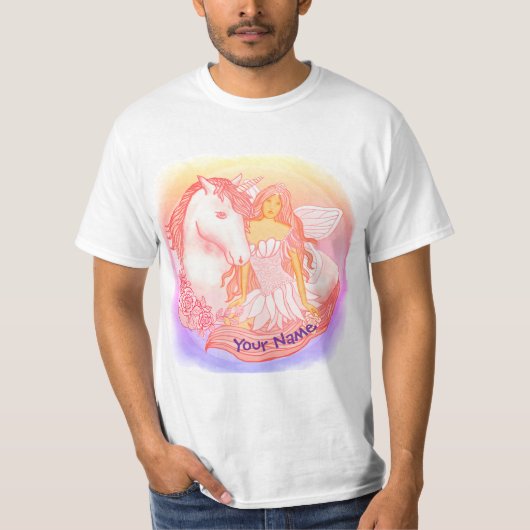 妖精とユニコーン Tシャツ (正面)
