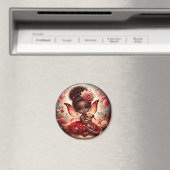 妖精とライオンの赤いマグネット マグネット (インサイチュ (食洗機))