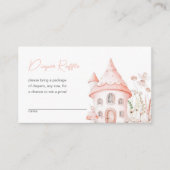 妖精とワイルドフラワーおむつラッフル エンクロージャーカード (正面)