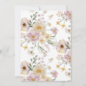 妖精とワイルドフラワーの誕生日 招待状 (裏面)