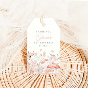 妖精とワイルドフラワーズ誕生日 ギフトタグ