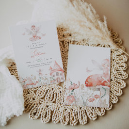 妖精とワイルドフラワーズ誕生日 招待状