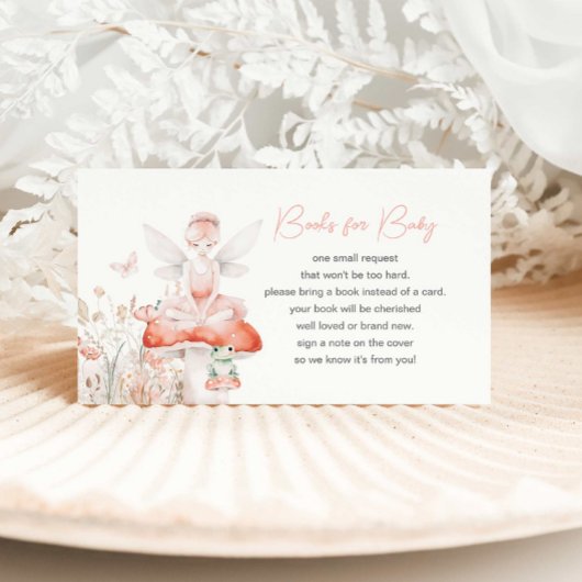 妖精とワイルドフラワーブックリクエスト エンクロージャーカード