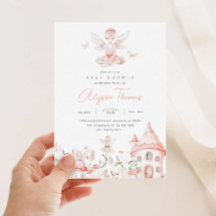 妖精とワイルドフラワーベイビーシャワー