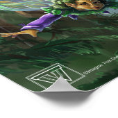 妖精と城のファンタジーアート ポスター (角)