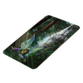 妖精と城のファンタジーアート マグネット (左側)