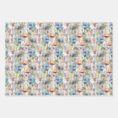 妖精と妖精の家のギフト ラッピングペーパーシート (正面)