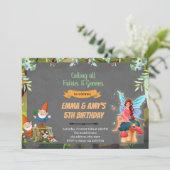 妖精と小人の合同パーティー招待状 招待状 (スタンド正面)