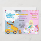 妖精と建築のトラックの兄弟姉妹の招待。 招待状 (正面)