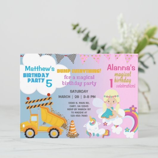 妖精と建築のトラックの兄弟姉妹の招待。 招待状 (スタンド正面)