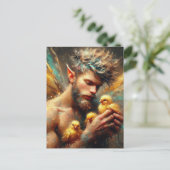 妖精と彼のバフ・チックス ポストカード (スタンド正面)