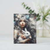 妖精と彼女のウサギ ポストカード (スタンド正面)