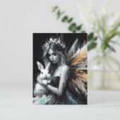 妖精と彼女のバニー・グリッチ ポストカード (スタンド正面)