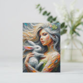 妖精と彼女のバニー ポストカード (スタンド正面)