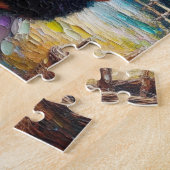 妖精と彼女のベルネーズマウンテンドッグパピー ジグソーパズル (側面)