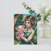 妖精と彼女の子豚の農場 ポストカード (スタンド正面)