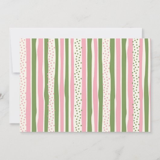 妖精と恐竜の共同ボーイアンドガール誕生日 招待状 (裏面)