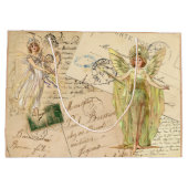 妖精と手書き抱き枕 ラージペーパーバッグ (裏面)