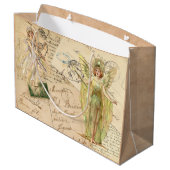妖精と手書き抱き枕 ラージペーパーバッグ (裏面アングル)