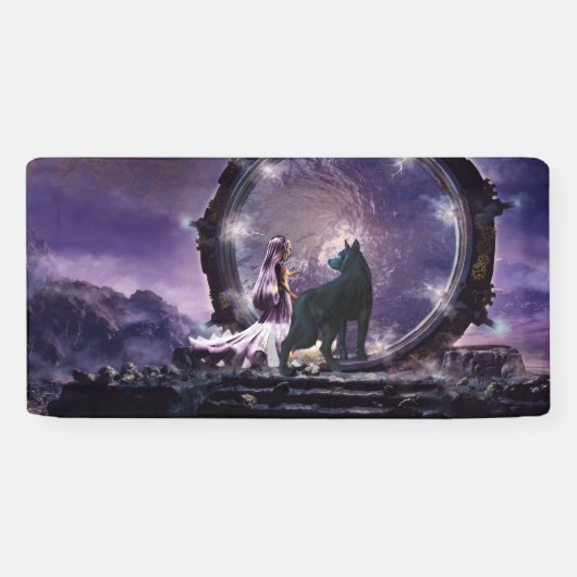 妖精と暗い狼 横断幕 (横)