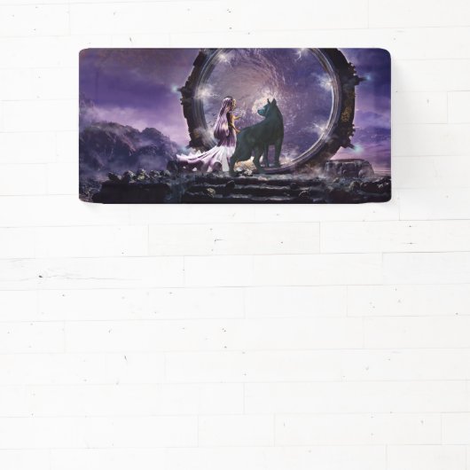 妖精と暗い狼 横断幕 (インサイチュ)