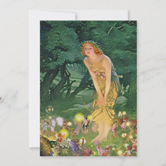 妖精と月光 招待状 (正面)