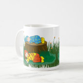 妖精と森の中で眠る子供たち コーヒーマグカップ (正面左)