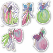 妖精と泡 シール (正面)
