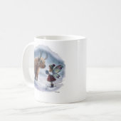 妖精と牛のマグカップ コーヒーマグカップ (正面左)