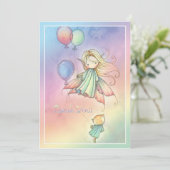 妖精と猫のマッチングサンキューカード サンキューカード (スタンド正面)