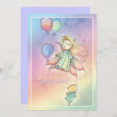 妖精と猫のマッチングサンキューカード サンキューカード (正面/裏面)