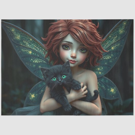 妖精と猫。 薄葉紙 (正面)