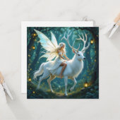妖精と白い鹿の魔法の森 カード (正面/裏面インサイチュ)