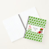 妖精と翡翠の木の緑の葉のノートブック ノートブック (内部)