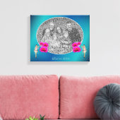 妖精と花あなたパーソナライズされた自身の写真を追加 キャンバスプリント (インサイチュ (リビング))