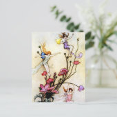 妖精と花はがき ポストカード (スタンド正面)